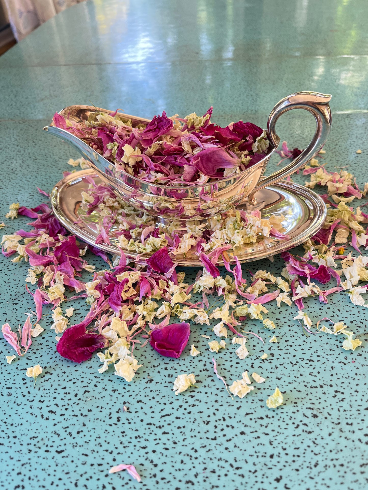 Pink and White Flower Confetti